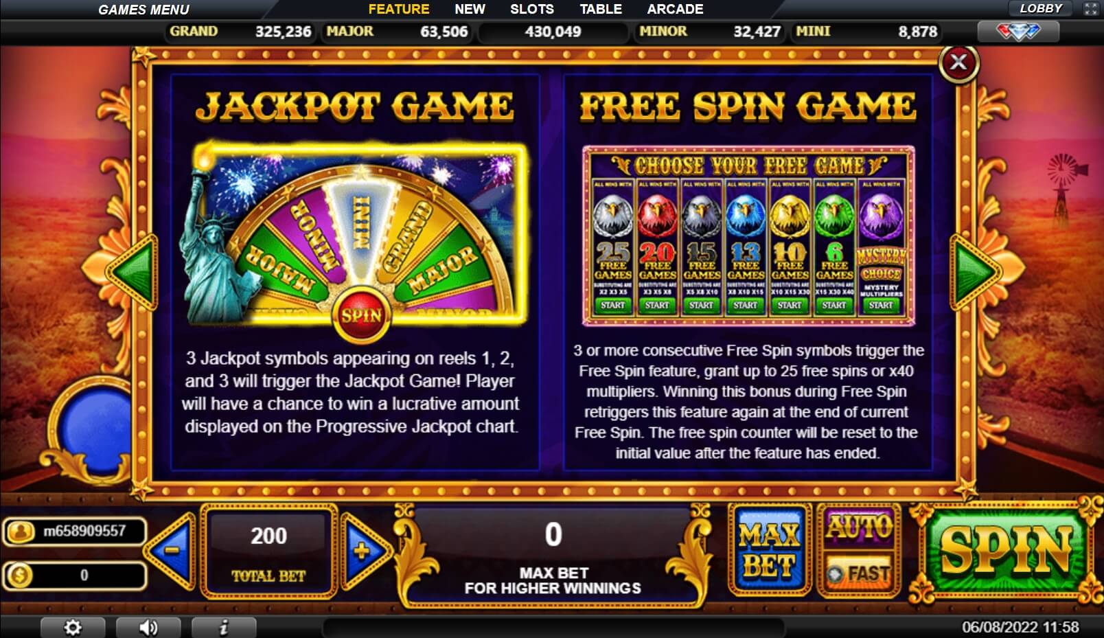 Dreams of American Slot live22 Dreams of American Slot live22
