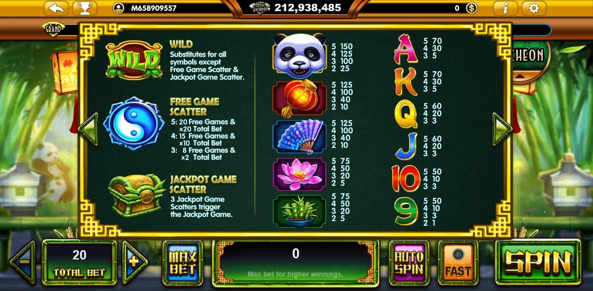 Panda's Realm สมาชิกใหม่ slotxo119
