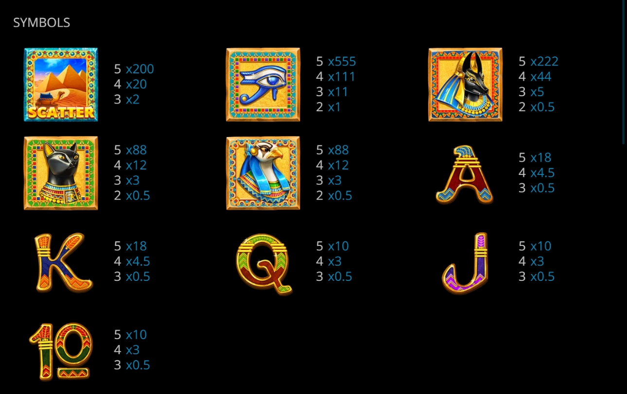 Egypt Gods evoplay slots XOSLOT
