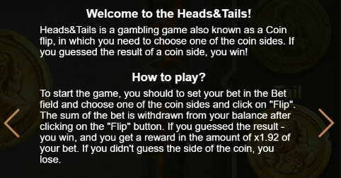 Heads & Tails slot evoplay