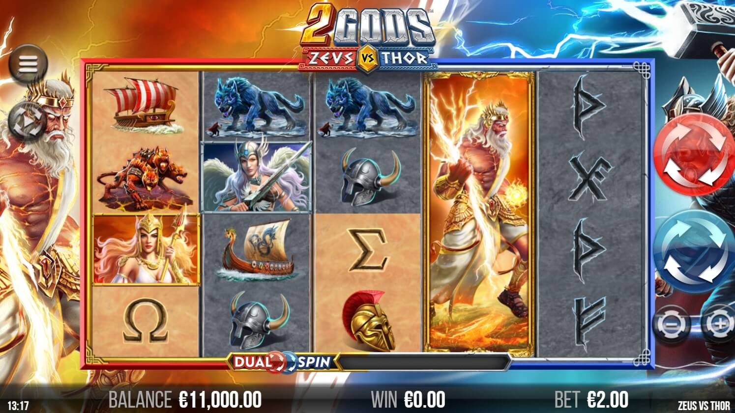 2 GODS ZEUS VS THOR YGGDRASIL สล็อต xo 24 slotxo119