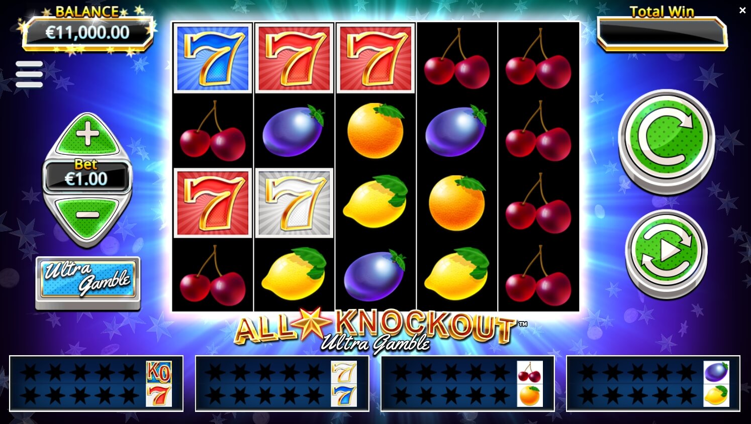 All Star Knockout Ultra Gamble YGGDRASIL สล็อต xo 24 slotxo119