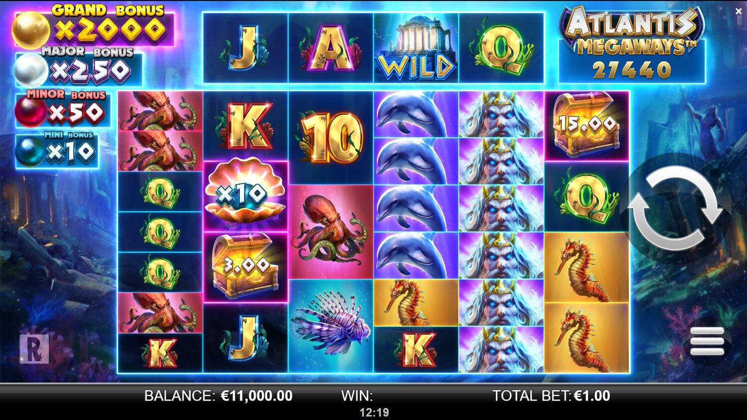 Atlantis Megaways YGGDRASIL สล็อต xo 24 slotxo119