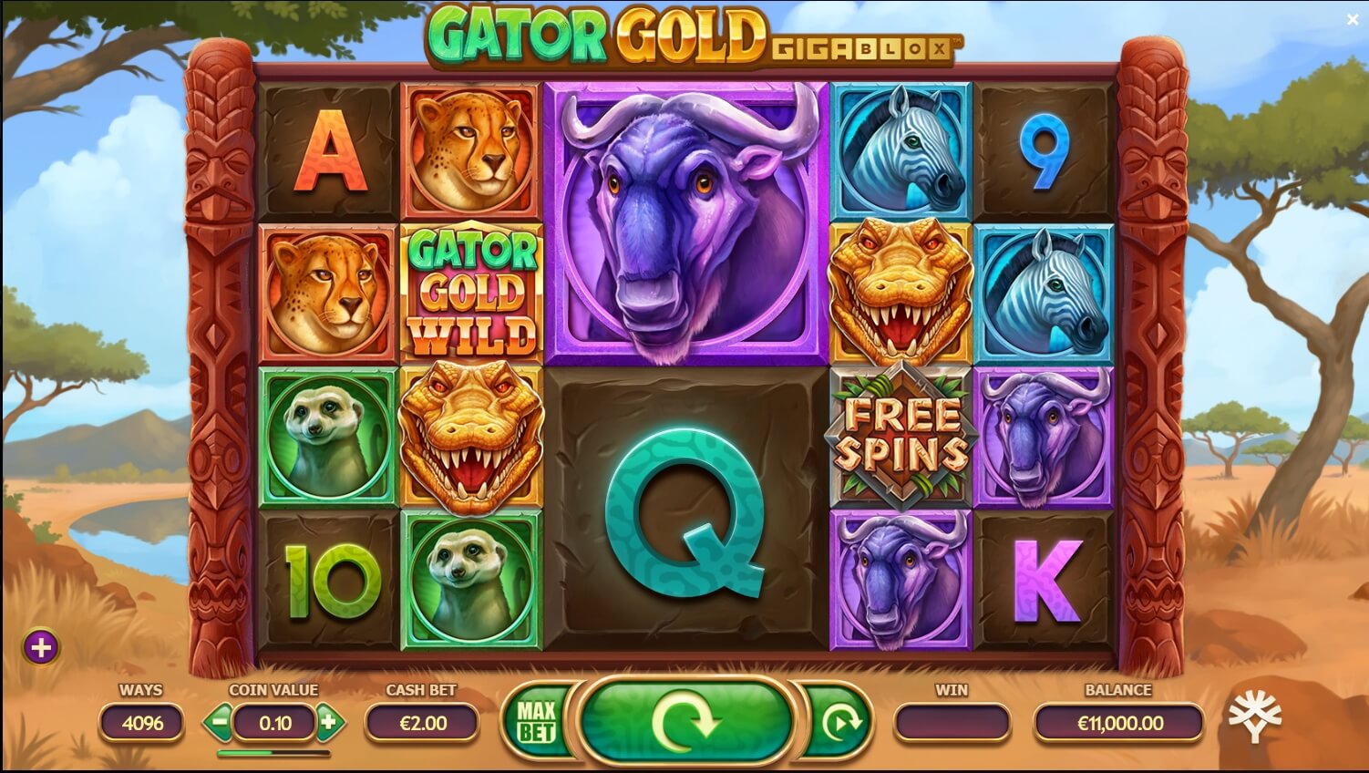 Gator Gold Giga Blox YGGDRASIL สล็อต xo 24 slotxo119