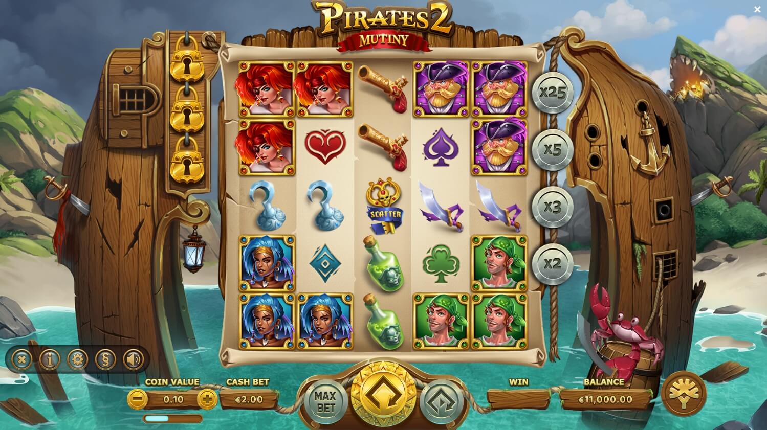 Pirates 2 Mutiny YGGDRASIL สล็อต xo 24 slotxo119