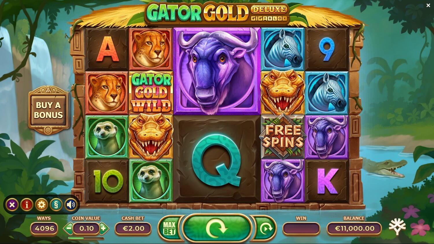 Gator Gold Deluxe GigaBlox YGGDRASIL สล็อต xo 24 slotxo119