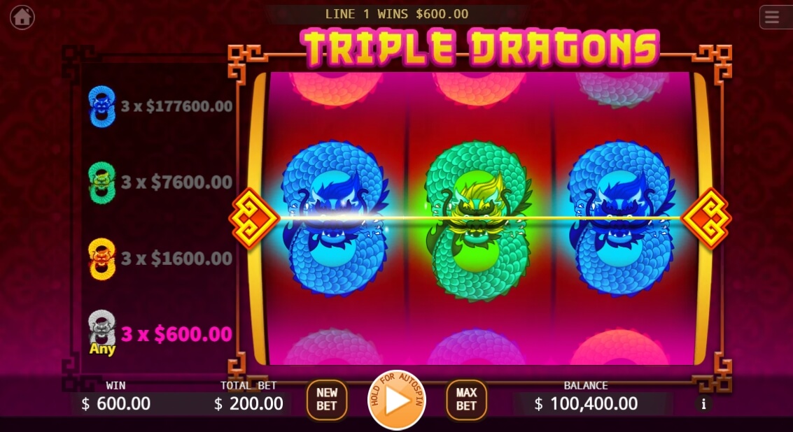 Triple Dragons KA Gaming slotxo ออโต้ slotxo119