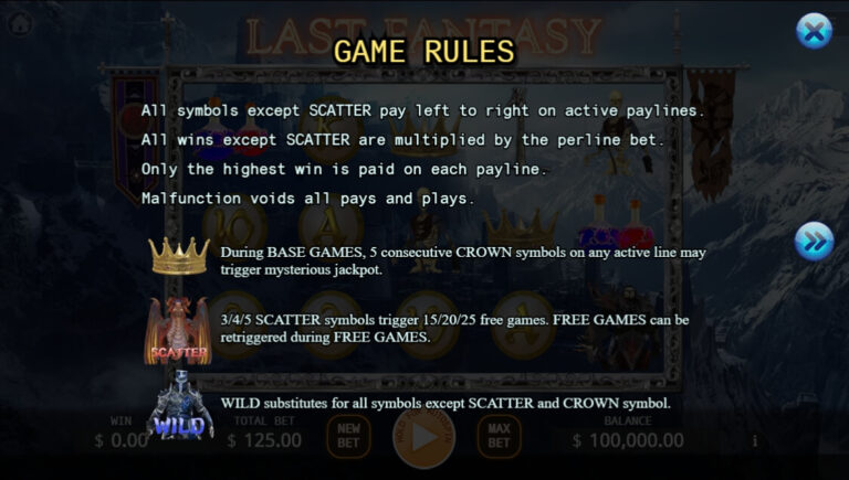 Last Fantasy KA Gaming Game slotxo ไม่มีขั้นต่ำ slotxo119