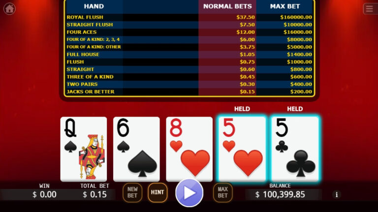 Bonus Poker KA Gaming slotxo ออโต้ slotxo119