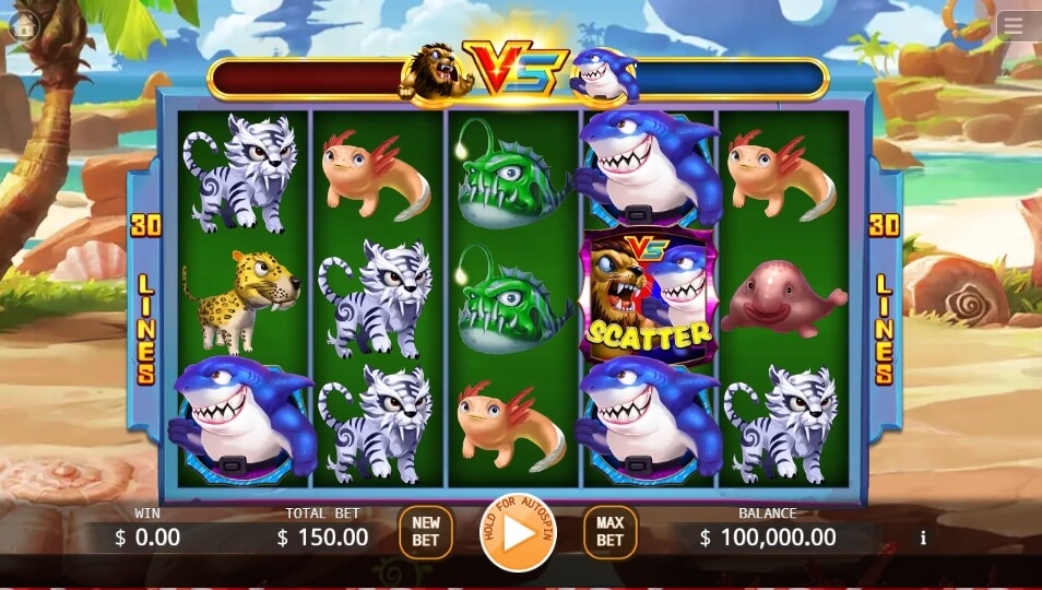 Lion vs. Shark KA Gaming Game slotxo แจกเครดิตฟรี