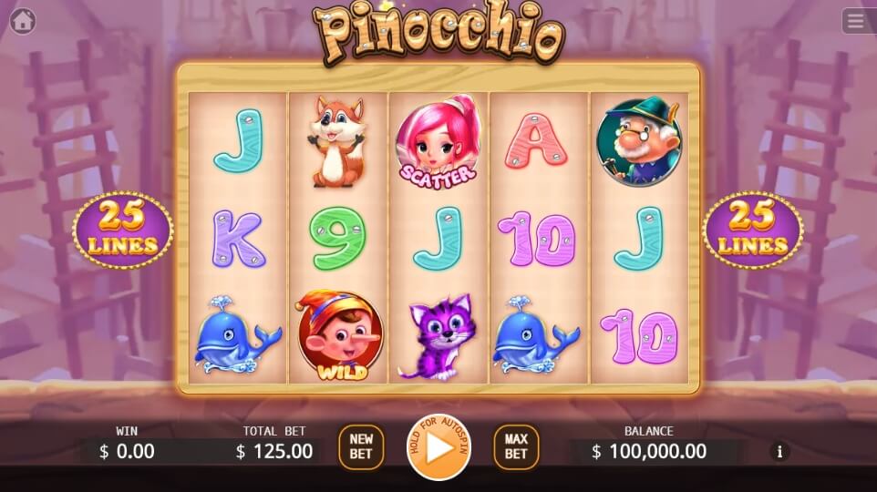 Pinocchio KA Gaming Game slotxo แจกเครดิตฟรี