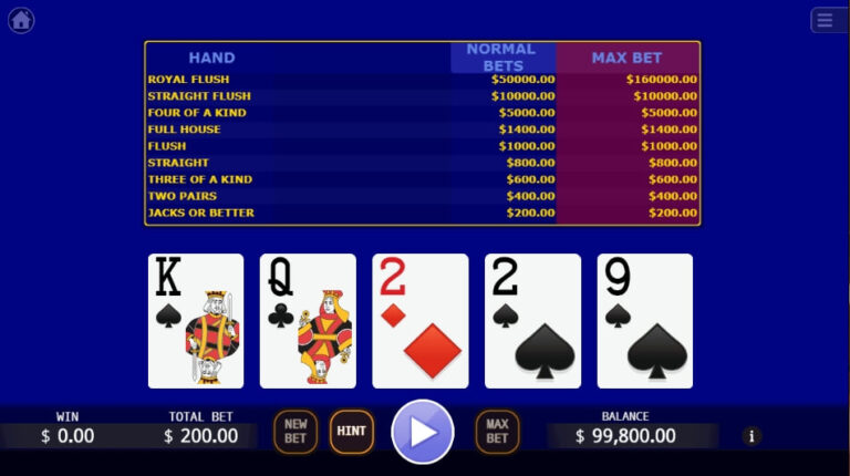 Super Video Poker KA Gaming slotxo ออโต้ slotxo119