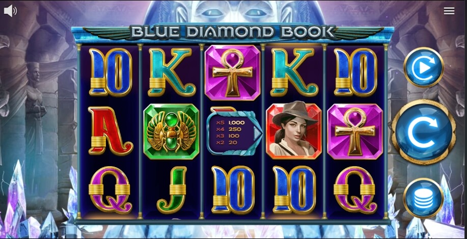 Blue Diamond Book Microgaming Game slotxo แจกเครดิตฟรี