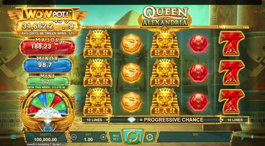 Queen of Alexandria Microgaming Game slotxo แจกเครดิตฟรี