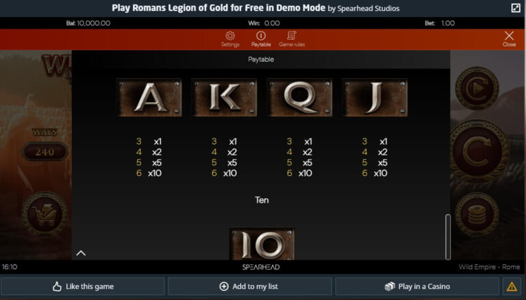 Romans Legions of Gold Microgaming เติมสล็อต xo slotxo119