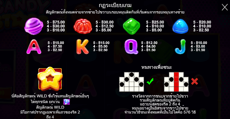 Candy Stars สล็อตค่าย PRAGMATIC PLAY เครดิตฟรี สล็อต XO