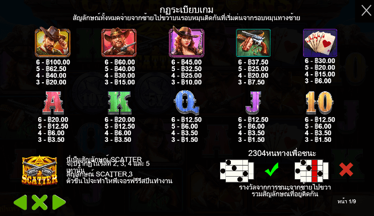 Cowboy Coins สล็อตค่าย PRAGMATIC PLAY เครดิตฟรี สล็อต XO
