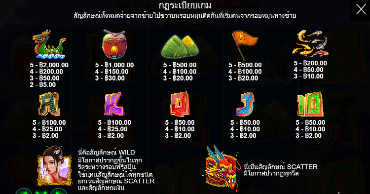 Floating Dragon – Dragon Boat Festival สล็อตค่าย PRAGMATIC PLAY เครดิตฟรี สล็อต XO