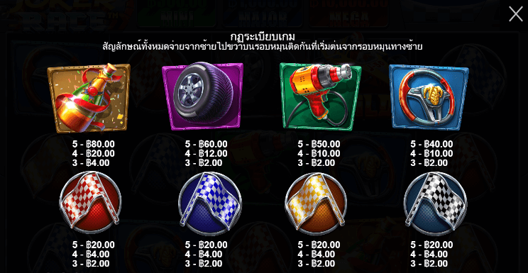 Joker Race สล็อตค่าย PRAGMATIC PLAY เครดิตฟรี สล็อต XO