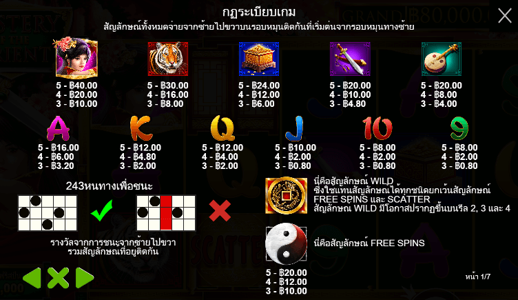 Mystery of the Orient สล็อตค่าย PRAGMATIC PLAY เครดิตฟรี สล็อต XO