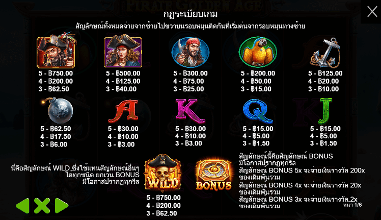 Pirate Golden Age สล็อตค่าย PRAGMATIC PLAY เครดิตฟรี สล็อต XO