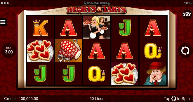 Rhyming Reels Hearts and Tarts Microgaming slotxo แจกเครดิตฟรี slotxo119