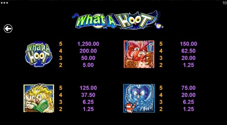 What A Hoot Microgaming สล็อต xo 123 slotxo119