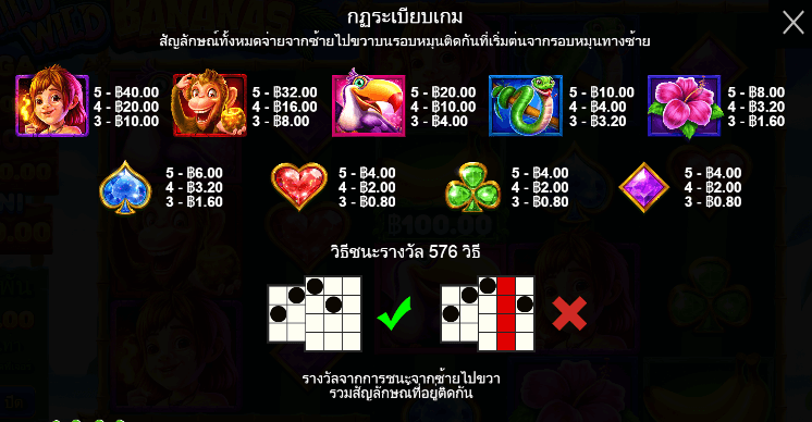 Wild Wild Bananas สล็อตค่าย PRAGMATIC PLAY เครดิตฟรี สล็อต XO