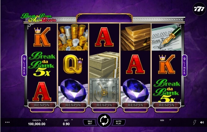 Break Da Bank Again Respin Microgaming slotxo แจกเครดิตฟรี slotxo119