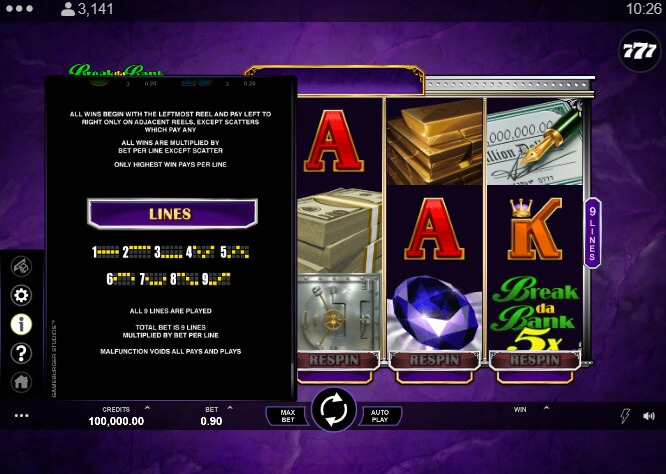 Break Da Bank Again Respin Microgaming เติมสล็อต xo slotxo119