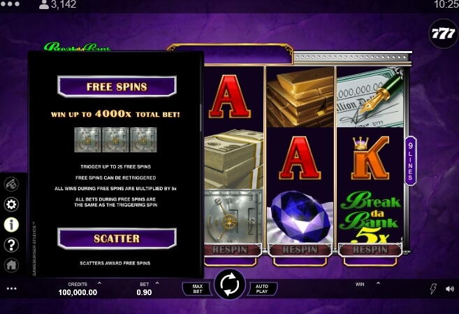 Break Da Bank Again Respin Microgaming ไม่มีขั้นต่ำ slotxo119