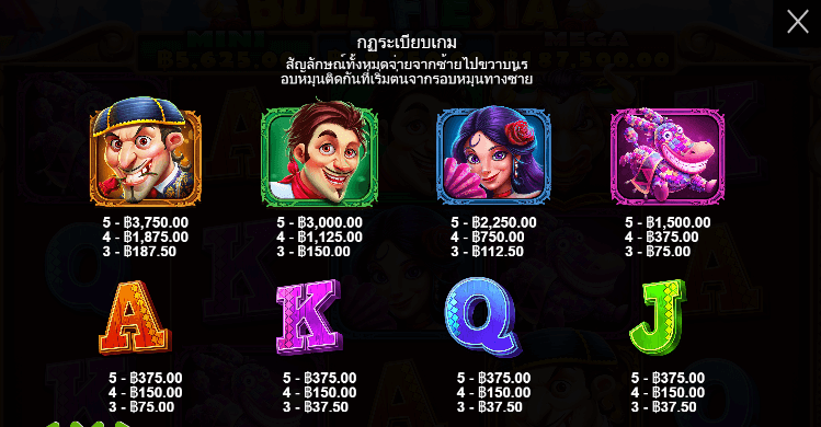 Bull Fiesta สล็อตค่าย PRAGMATIC PLAY เครดิตฟรี สล็อต XO