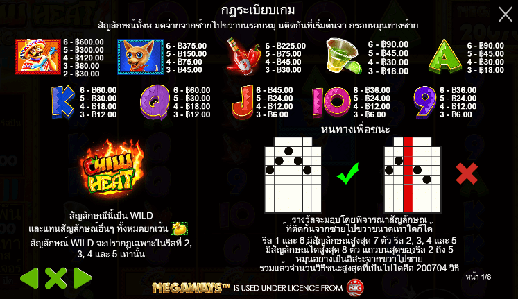 Chilli Heat® Megaways สล็อตค่าย PRAGMATIC PLAY เครดิตฟรี สล็อต XO