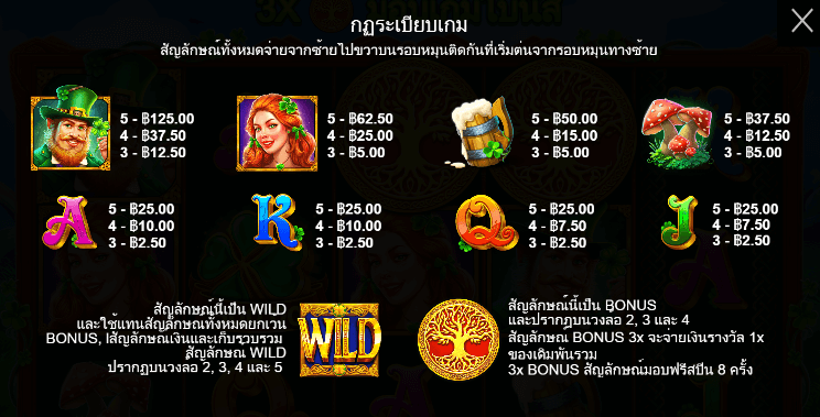 Clover Gold สล็อตค่าย PRAGMATIC PLAY เครดิตฟรี สล็อต XO
