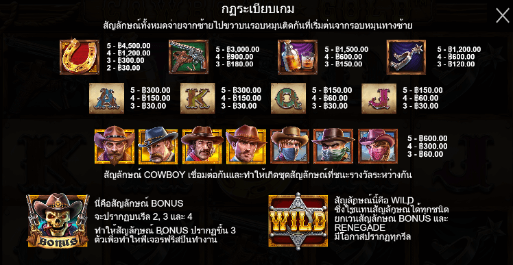 Cowboys Gold สล็อตค่าย PRAGMATIC PLAY เครดิตฟรี สล็อต XO