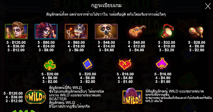 Day of Dead สล็อตค่าย PRAGMATIC PLAY เครดิตฟรี สล็อต XO