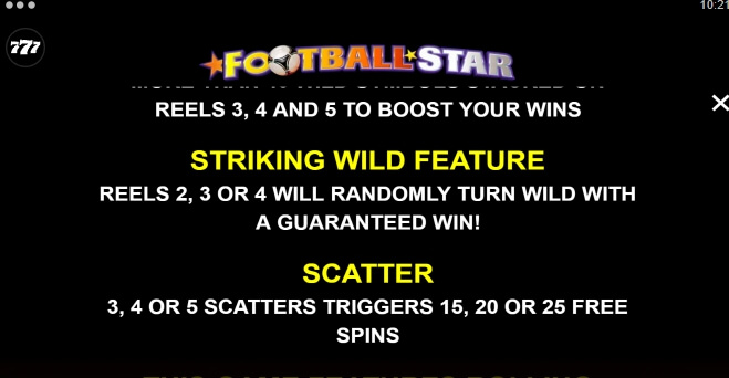 Football Star Microgaming สล็อต xo 123 slotxo119