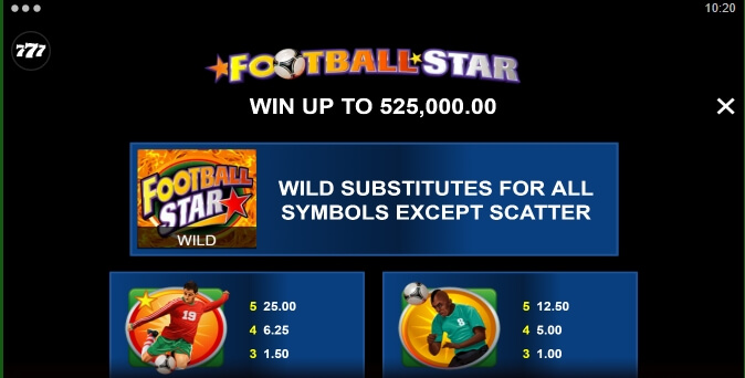 Football Star Microgaming ไม่มีขั้นต่ำ slotxo119