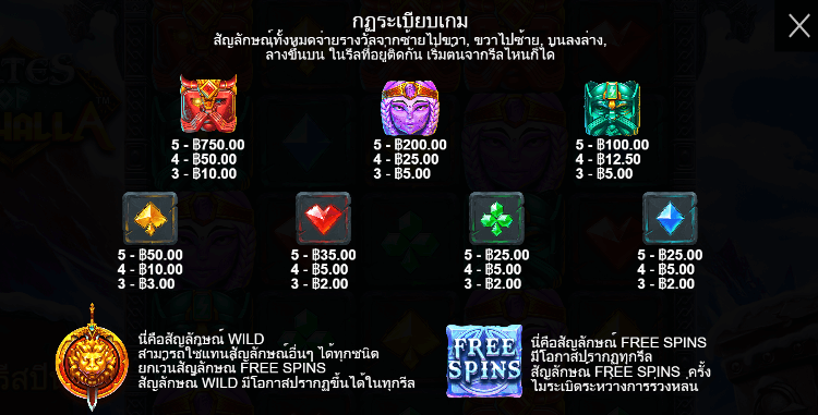 Gates of Valhalla สล็อตค่าย PRAGMATIC PLAY เครดิตฟรี สล็อต XO