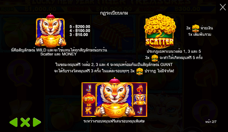 Lucky New Year – Tiger Treasures PRAGMATIC PLAY เล่นผ่านเว็บ SLOTXO เว็บตรง