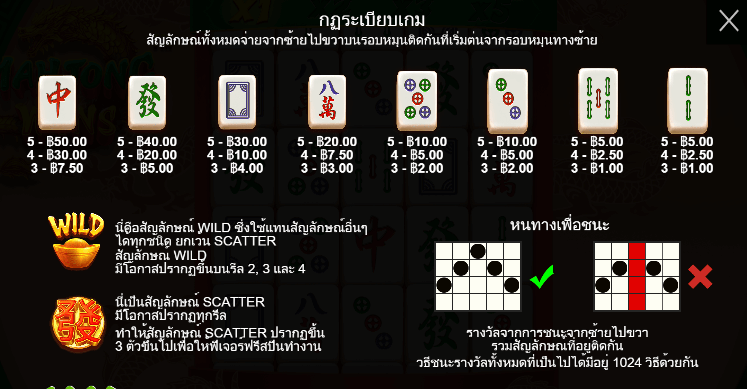 Mahjong Wins สล็อตค่าย PRAGMATIC PLAY เครดิตฟรี สล็อต XO