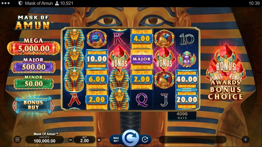 Mask of Amun Microgaming slotxo แจกเครดิตฟรี slotxo119