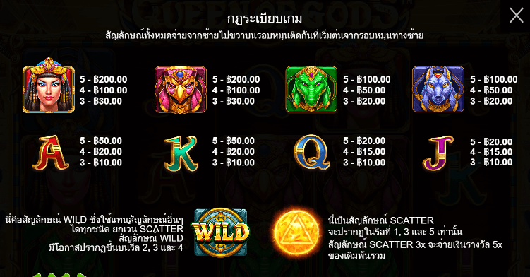 Queen of Gods สล็อตค่าย PRAGMATIC PLAY เครดิตฟรี สล็อต XO