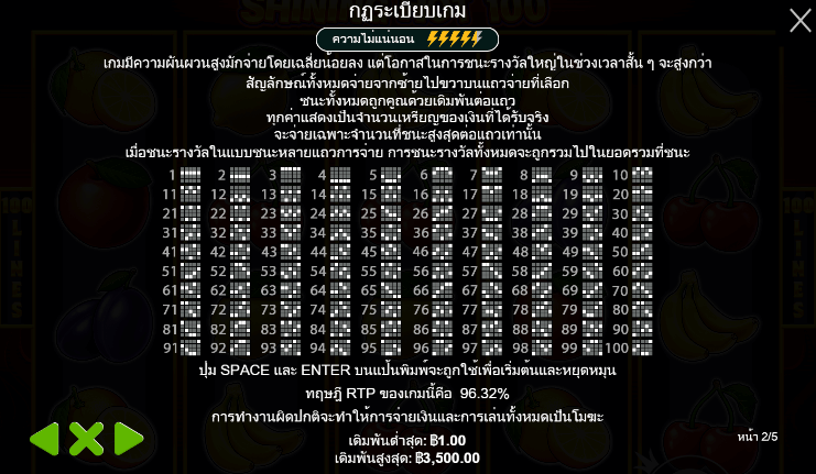 Shining Hot 100 PRAGMATIC PLAY เล่นผ่านเว็บ SLOTXO เว็บตรง