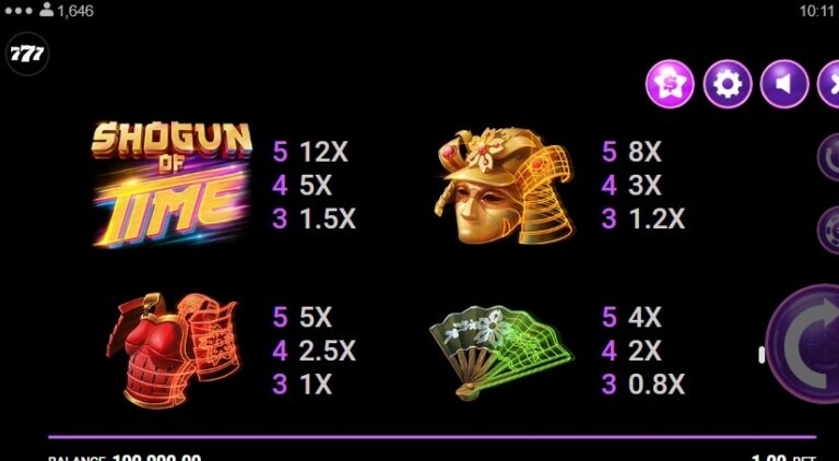 Shogun of Time Microgaming เติมสล็อต xo slotxo119