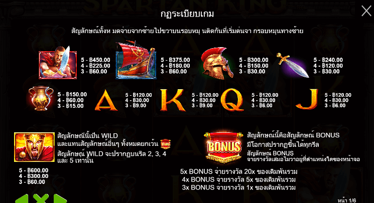 Spartan King สล็อตค่าย PRAGMATIC PLAY เครดิตฟรี สล็อต XO