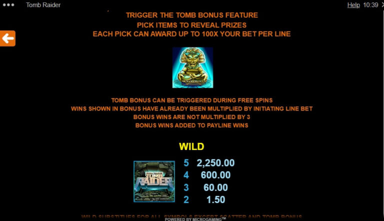 Tomb Raider Microgaming ออโต้ slotxo119