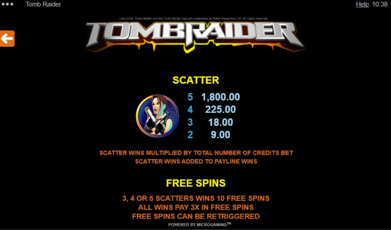 Tomb Raider Microgaming ไม่มีขั้นต่ำ slotxo119