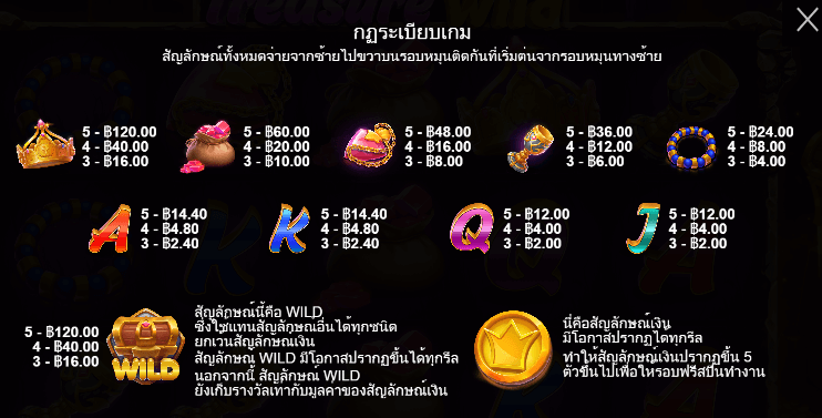 Treasure Wild สล็อตค่าย PRAGMATIC PLAY เครดิตฟรี สล็อต XO