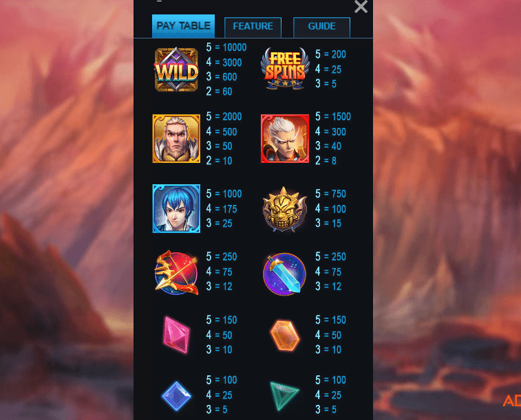 3 Warlords สล็อตค่าย AdvantPlay เครดิตฟรี สล็อต XO